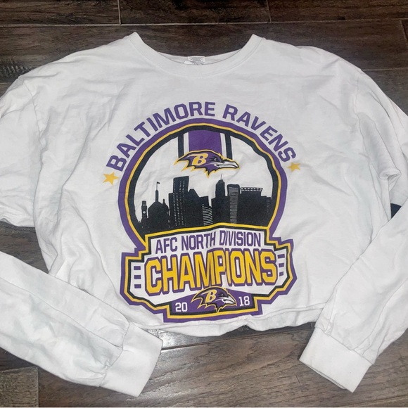 Tops - Vintage Baltimore Ravens Crop Tee